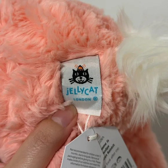 Jellycat Smudge Apricot Rabbit NWT RETIRED VHTF - Picture 3 of 5